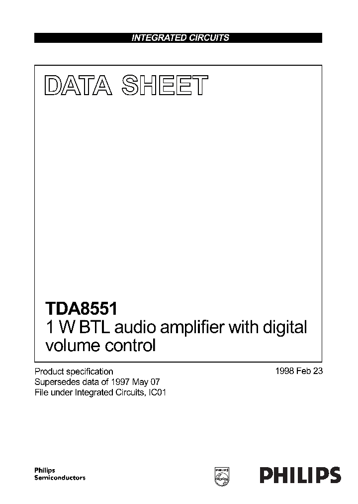 TDA8551_276950.PDF Datasheet