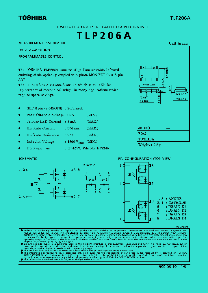 TLP206A_298398.PDF Datasheet