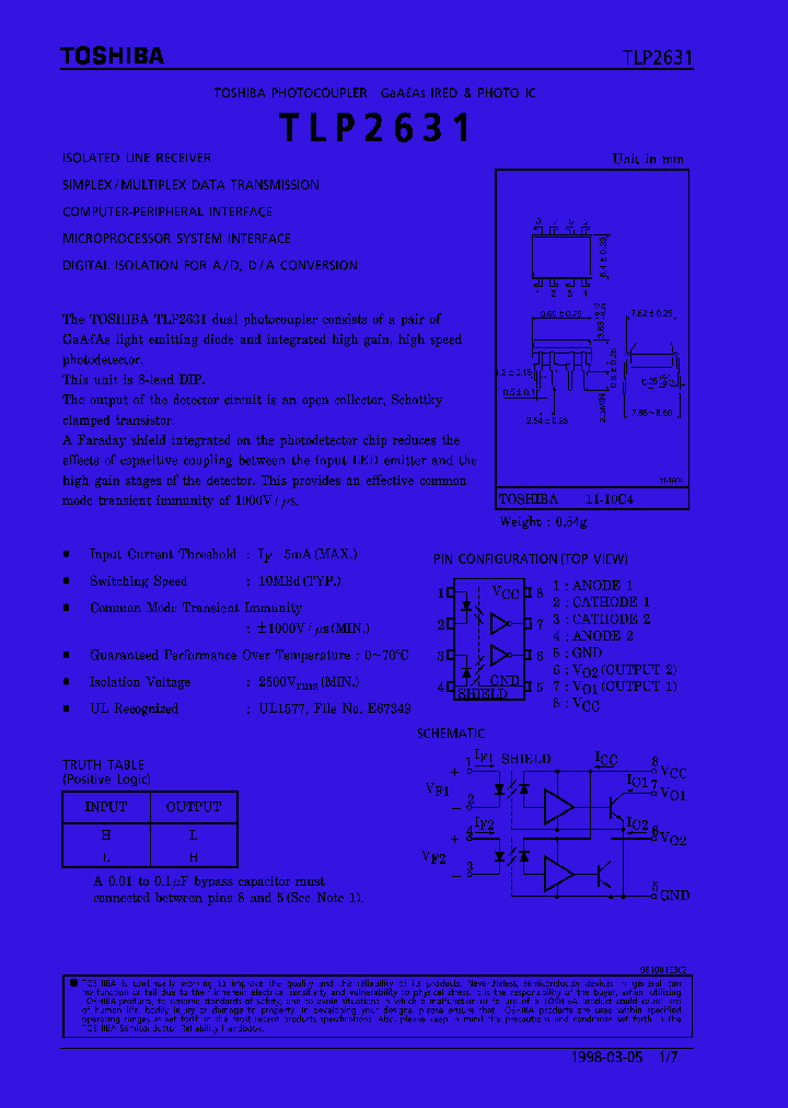 TLP2631_286563.PDF Datasheet