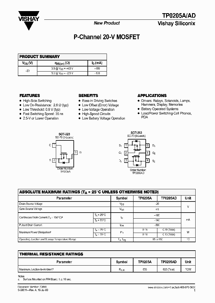 TP0205AD_286229.PDF Datasheet