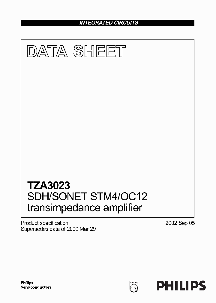 TZA3023_284486.PDF Datasheet