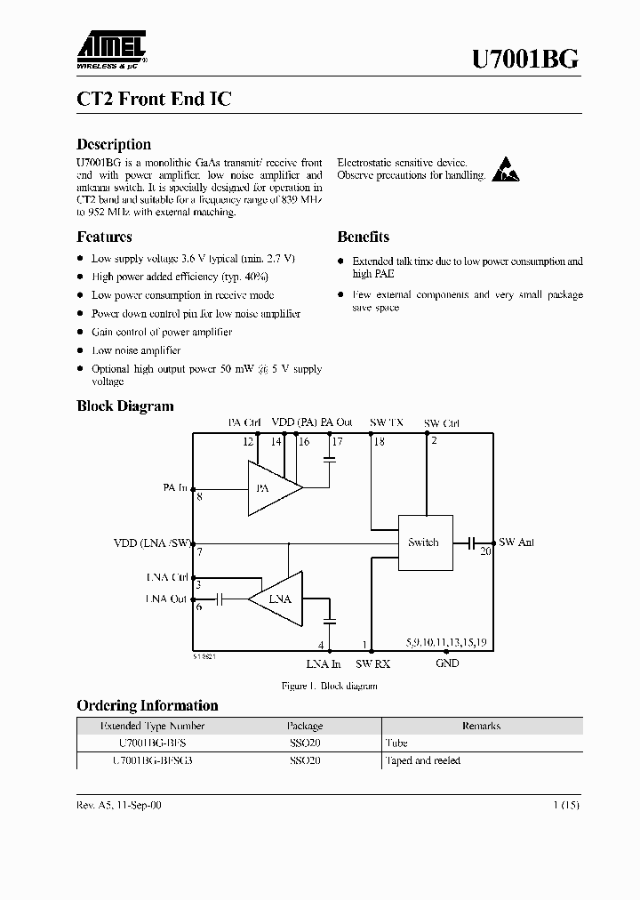 U7001BGNBSP_277573.PDF Datasheet