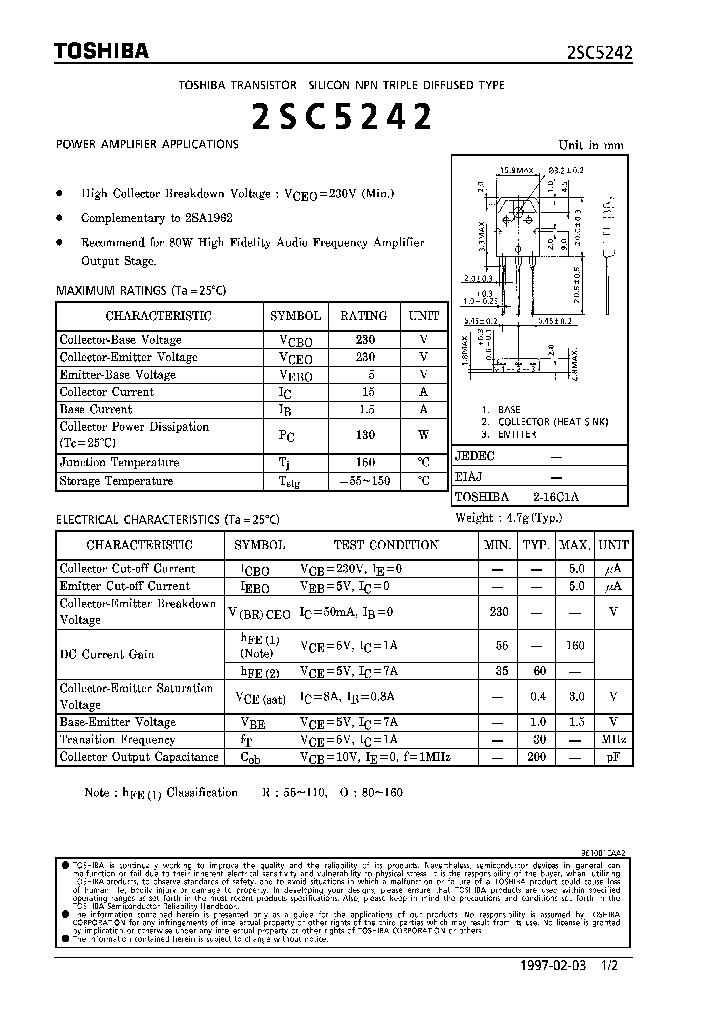 2SC5242_236905.PDF Datasheet