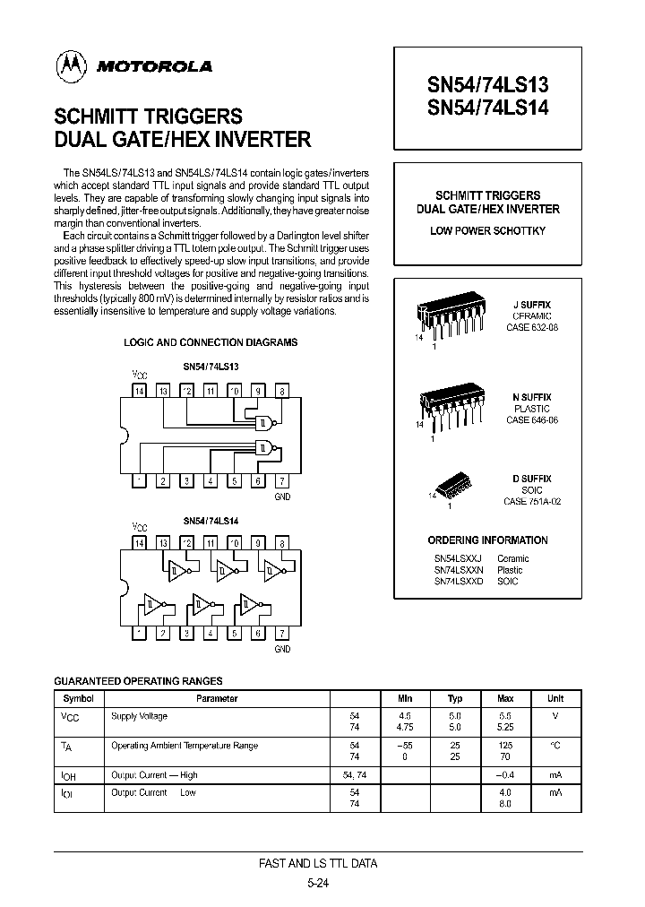 74LS13_248485.PDF Datasheet