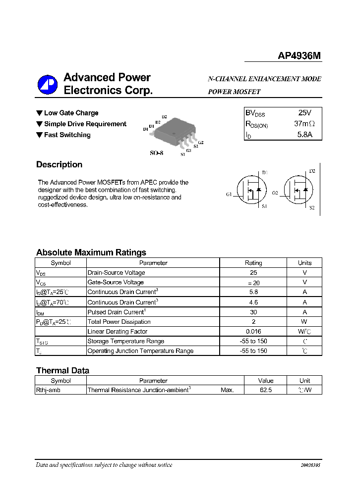 AP4936M_216120.PDF Datasheet