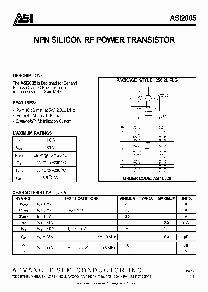 ASI2005_228014.PDF Datasheet