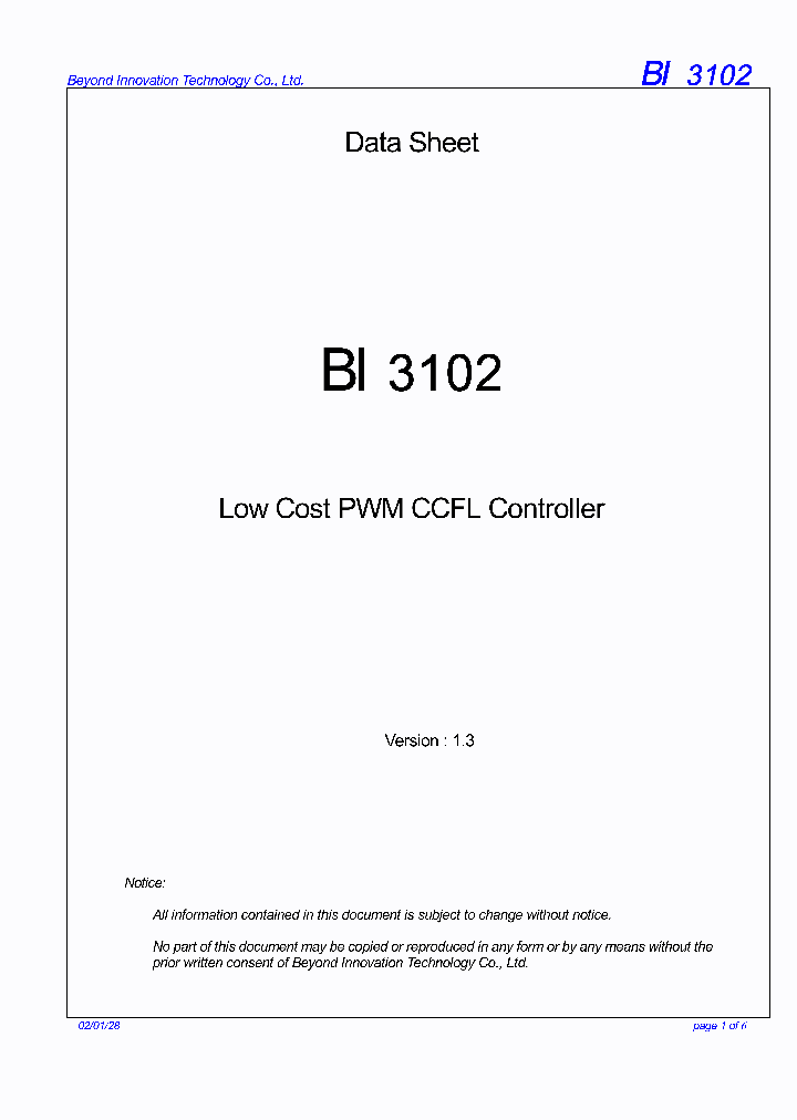 BI3102_240177.PDF Datasheet
