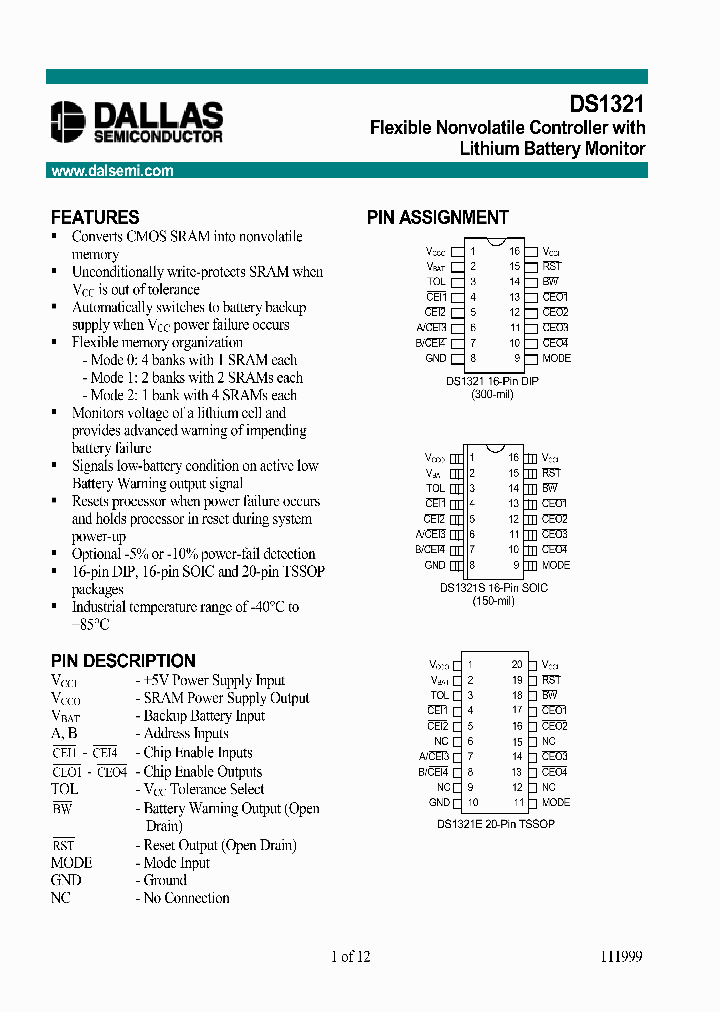 DS1321_245589.PDF Datasheet