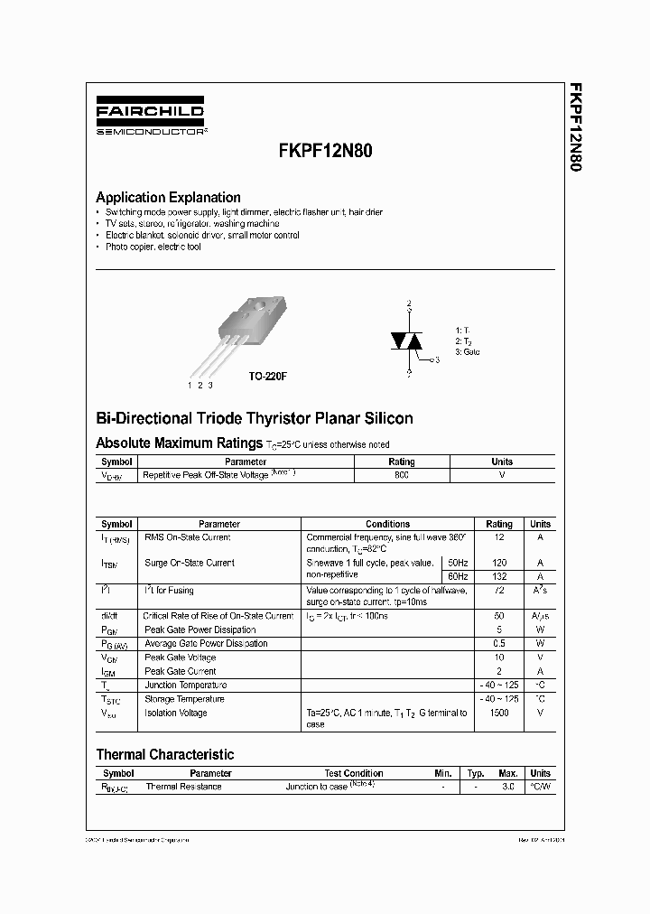 FKPF12N80_215908.PDF Datasheet