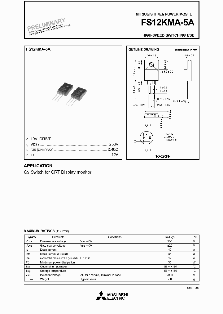 FS12KMA-5A_259820.PDF Datasheet