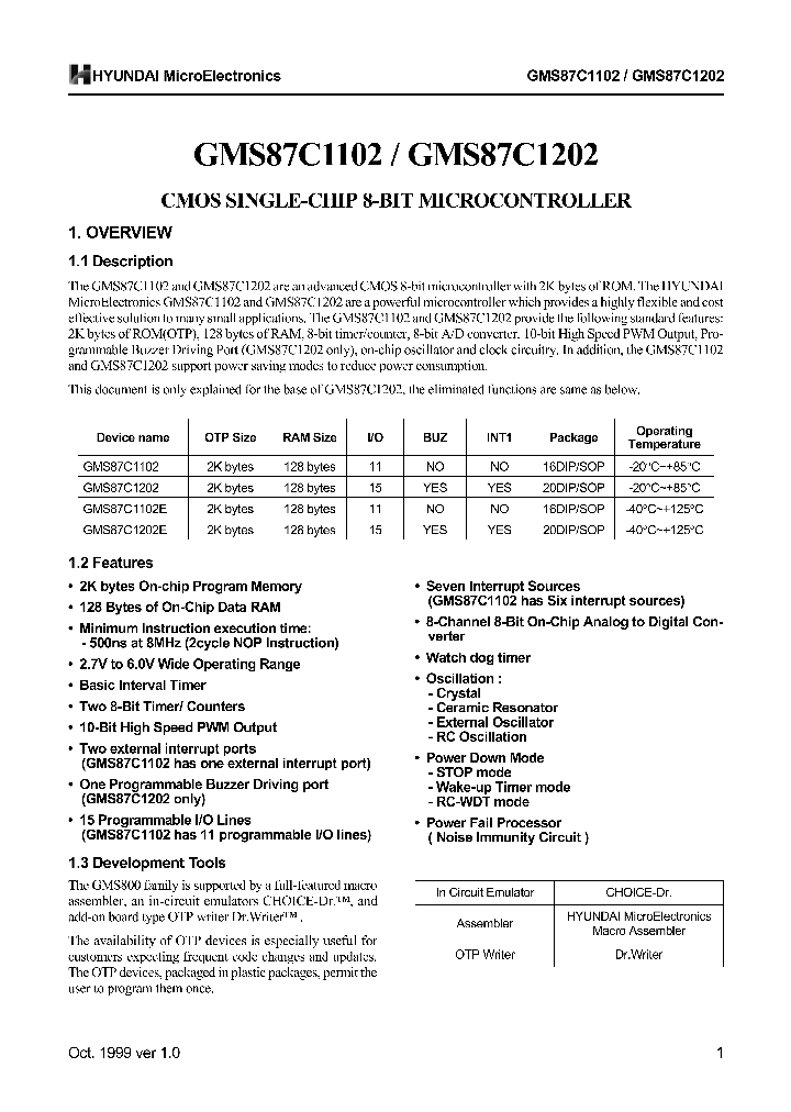 GMS87C1202E_248024.PDF Datasheet