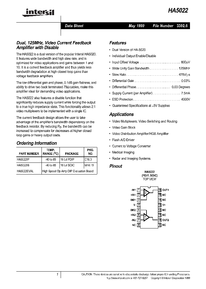 HA5022_261161.PDF Datasheet