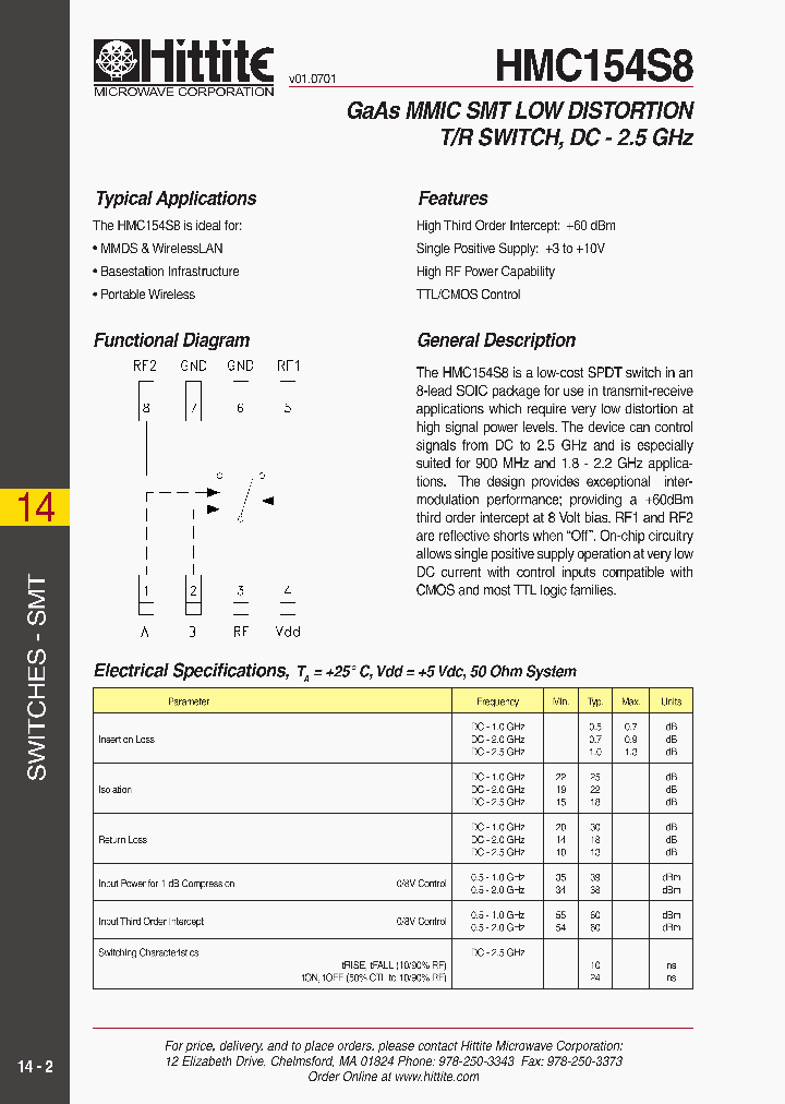 HMC154S8_223189.PDF Datasheet