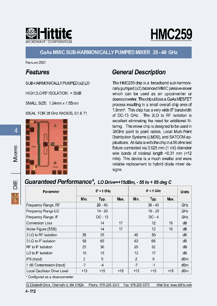 HMC259_236225.PDF Datasheet