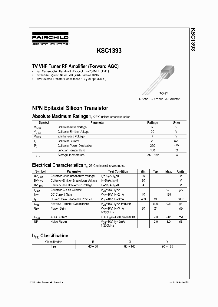 KSC1393_256720.PDF Datasheet