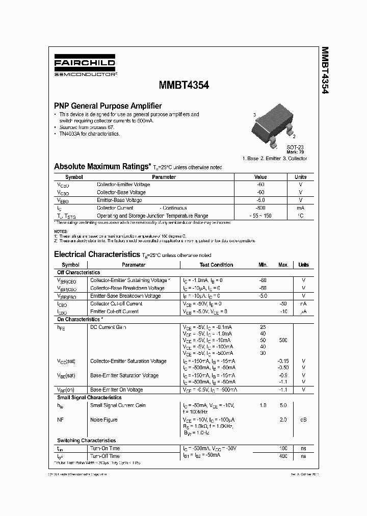 MMBT4354_266338.PDF Datasheet