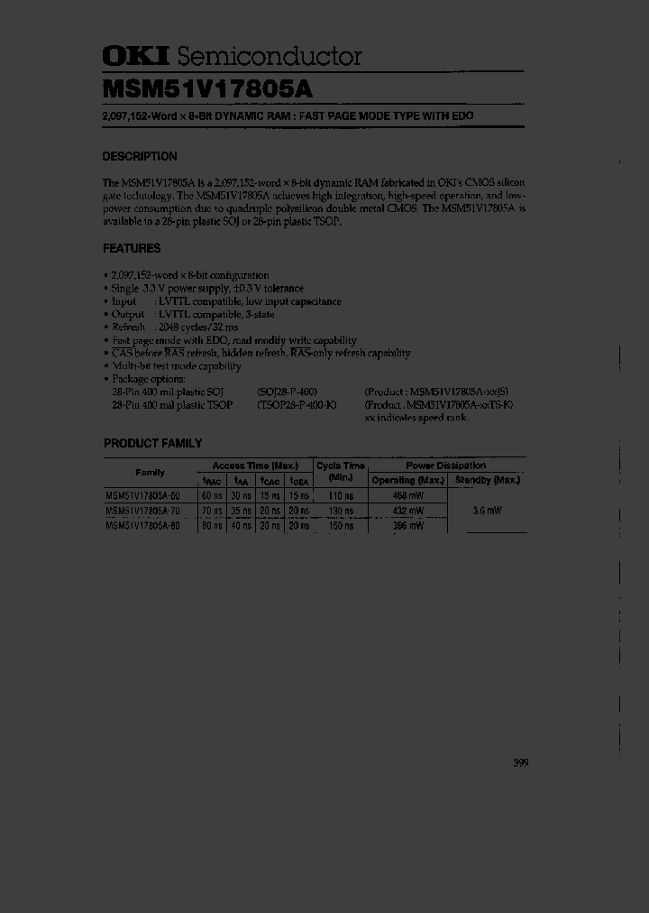 MSM51V17805A_247791.PDF Datasheet