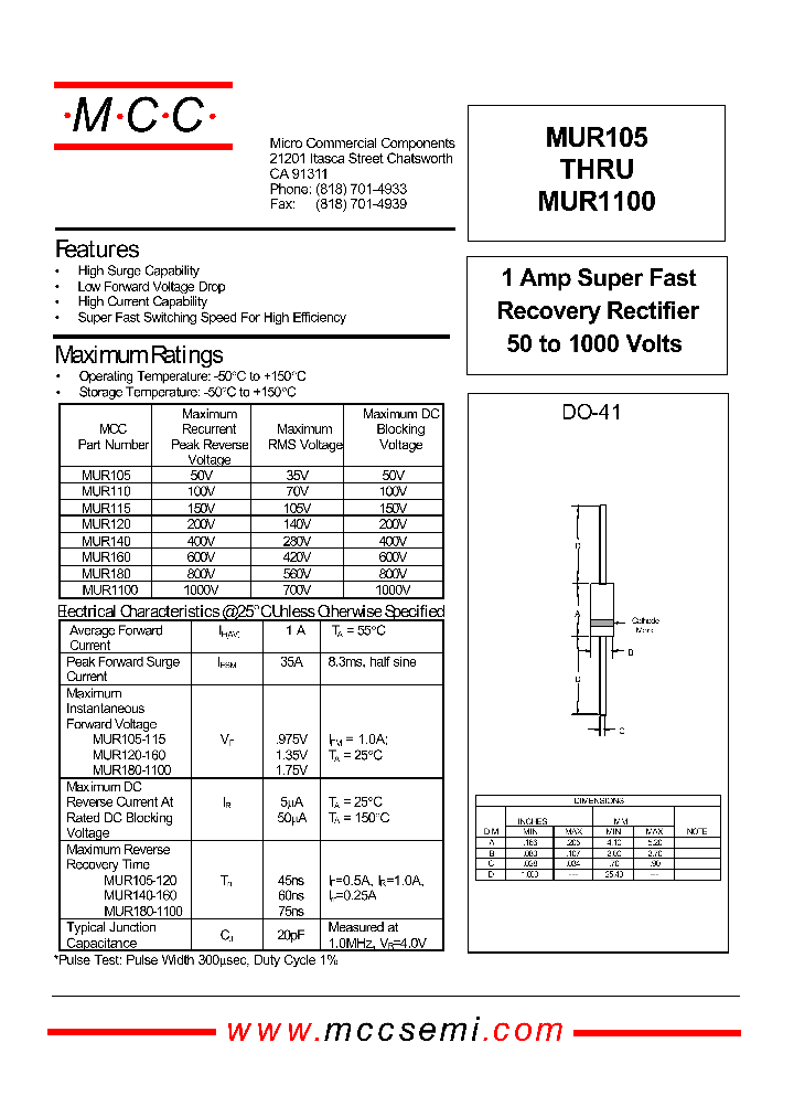 MUR160_251953.PDF Datasheet