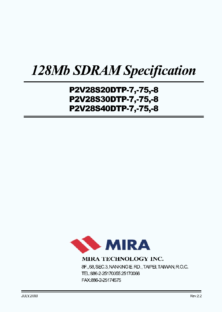 P2V28S40ATP-7_250289.PDF Datasheet