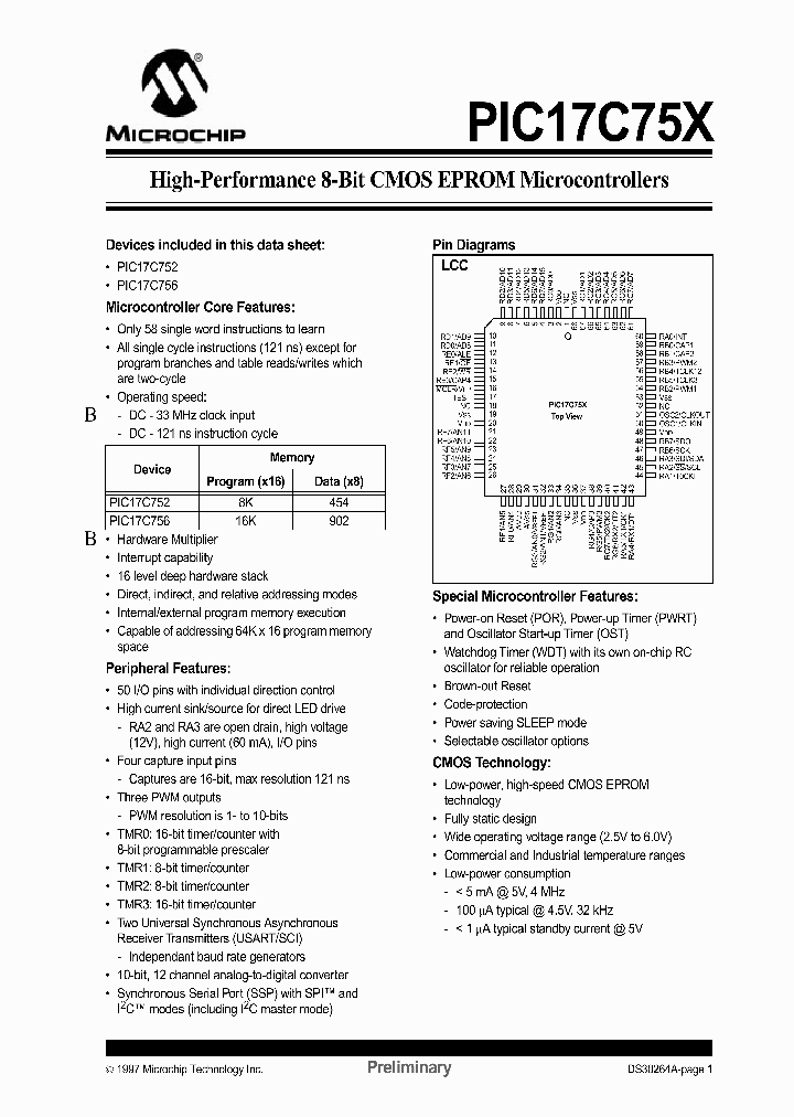 PIC17C756_254647.PDF Datasheet