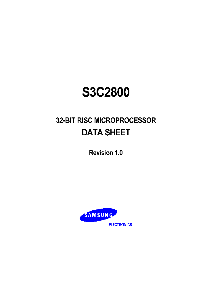 S3C2800_246893.PDF Datasheet