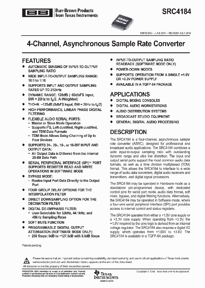 SRC4184_241909.PDF Datasheet
