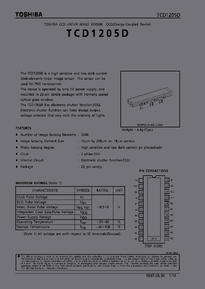 TCD1205D_70143.PDF Datasheet