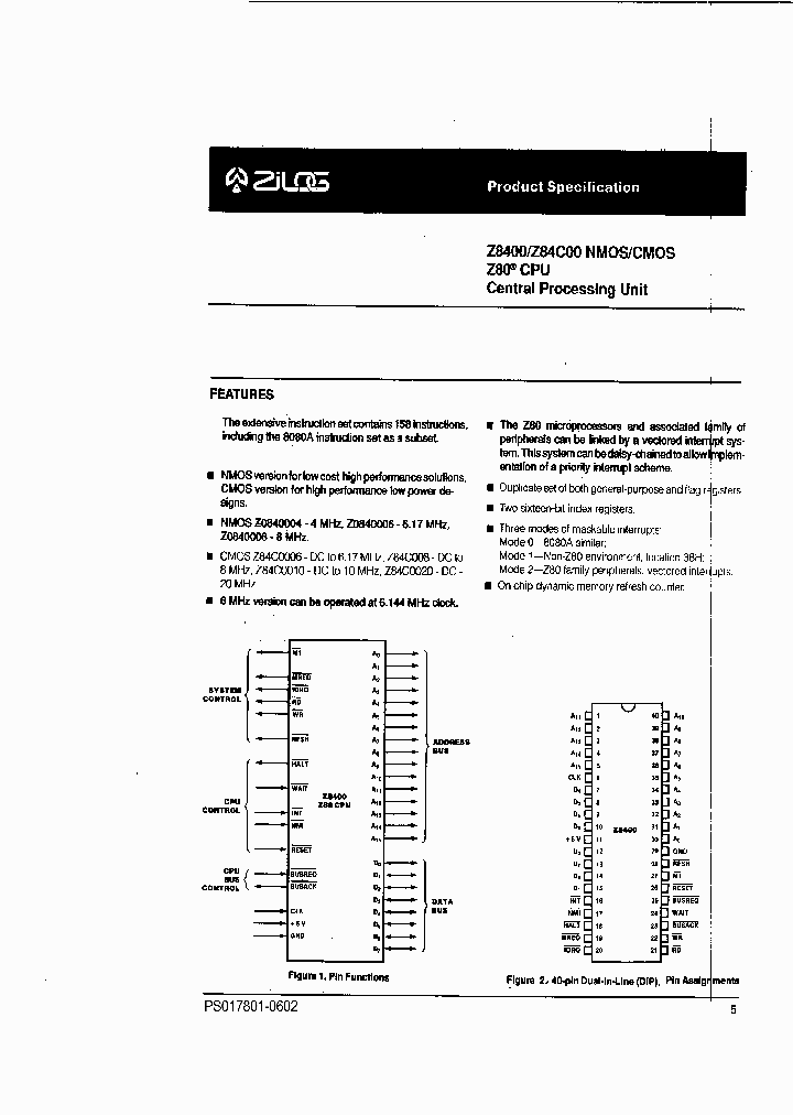 Z84C00_258492.PDF Datasheet