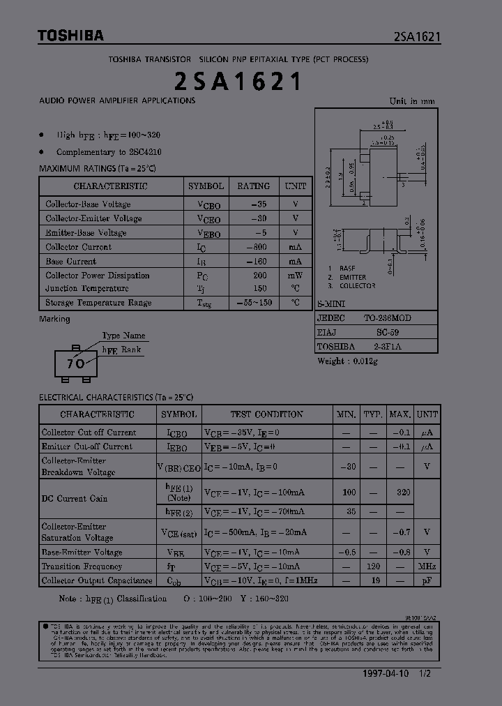 2SA1621_274005.PDF Datasheet