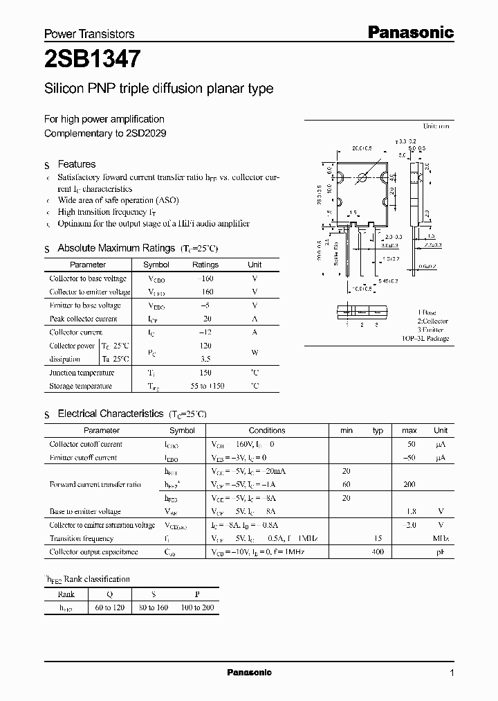 2SB1347_224263.PDF Datasheet