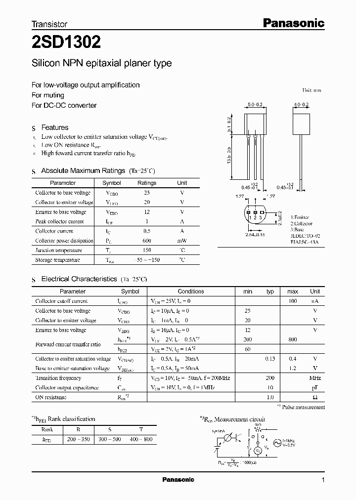 2SD1302_234397.PDF Datasheet