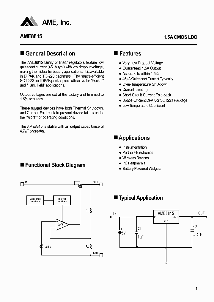 AME8815BEDS250_9182.PDF Datasheet