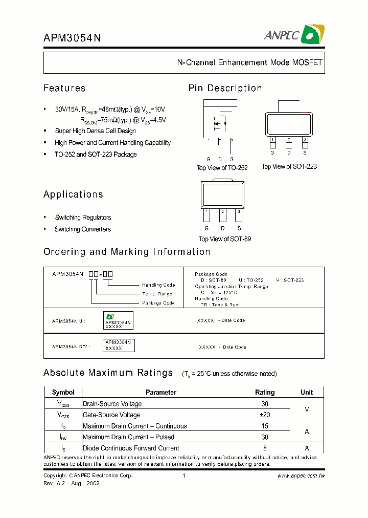 APM3054ND_197412.PDF Datasheet