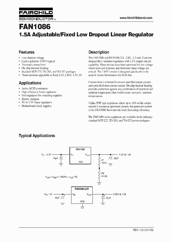 FAN1086_232846.PDF Datasheet