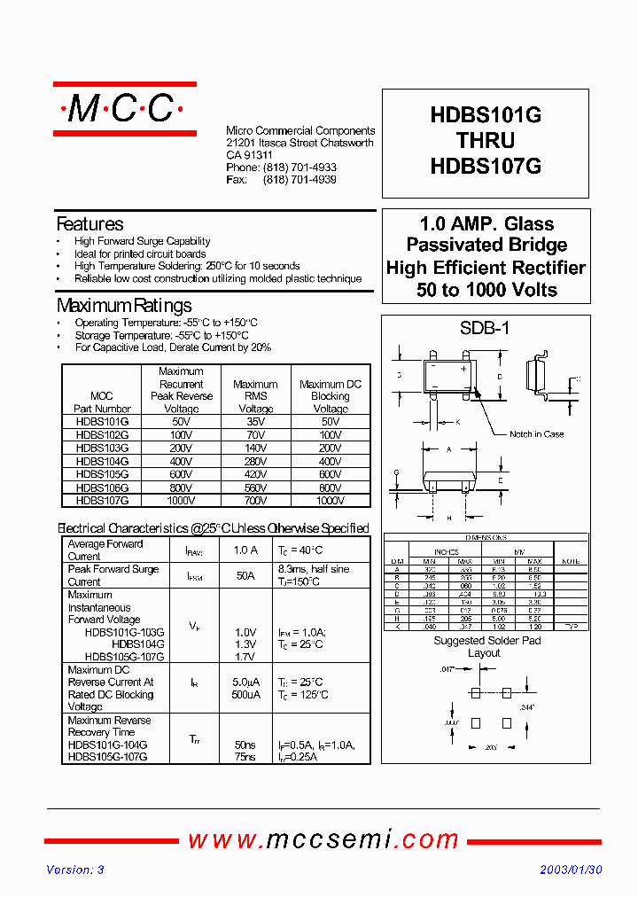 HDBS103G_272283.PDF Datasheet
