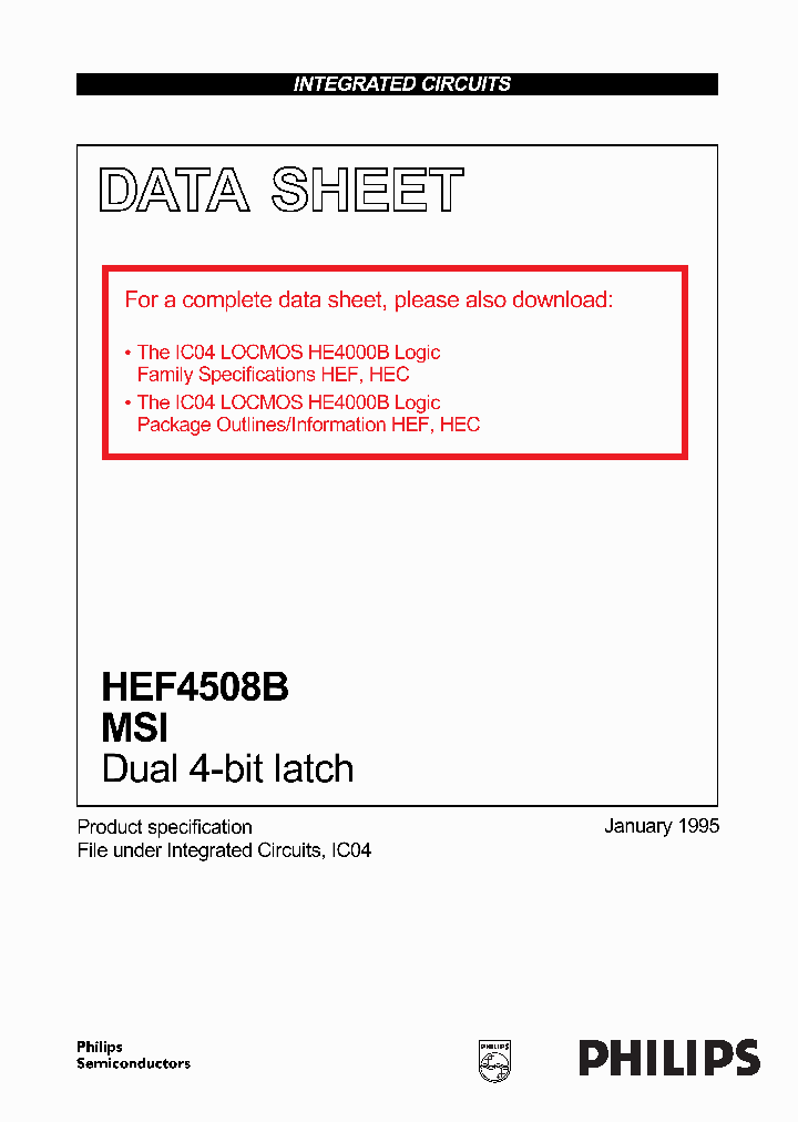 HEF4508_218144.PDF Datasheet