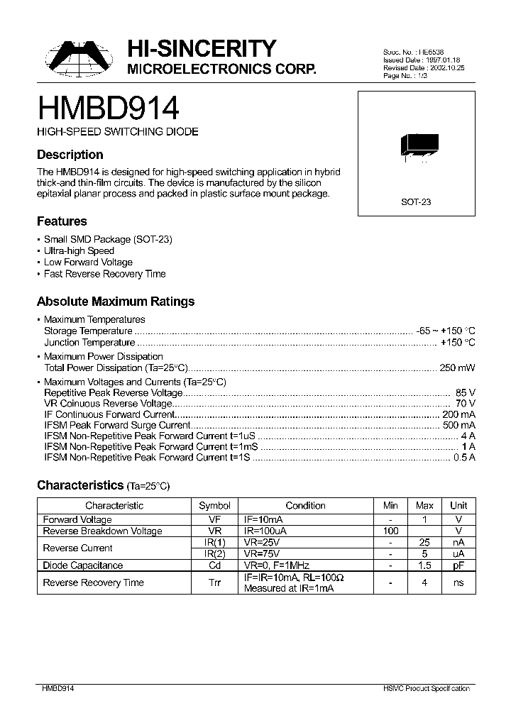 HMBD914_230466.PDF Datasheet