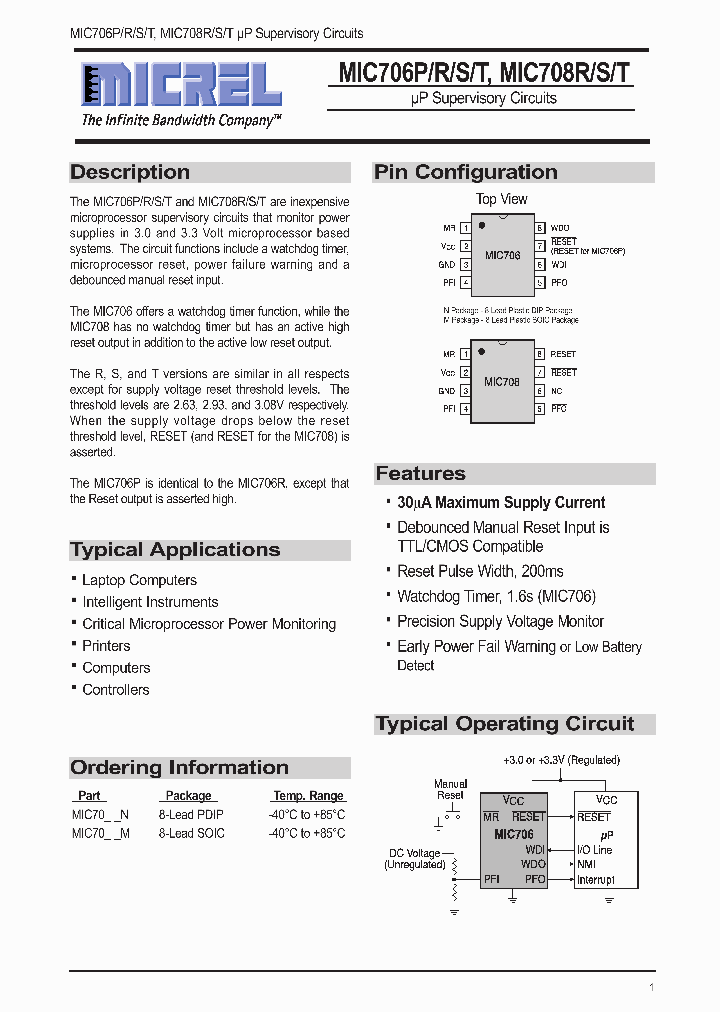 MIC706P_228664.PDF Datasheet
