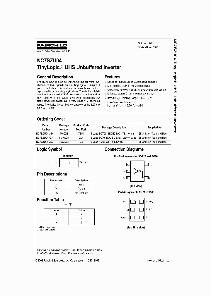 NC7SZU04M5X_218057.PDF Datasheet
