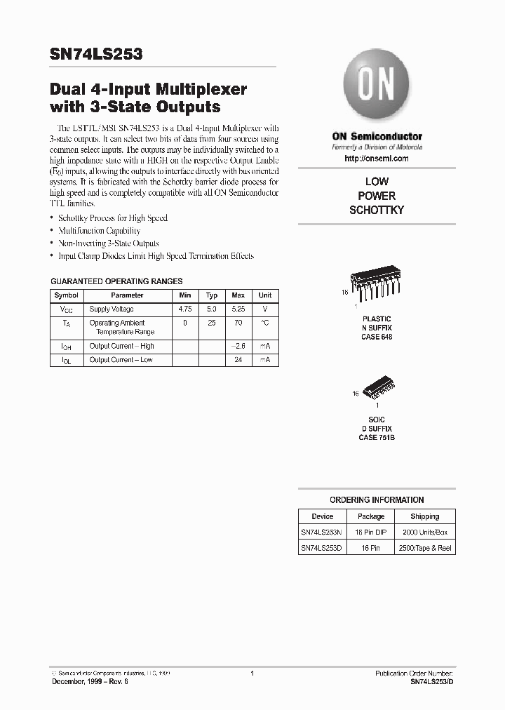 SN74LS253N_217792.PDF Datasheet