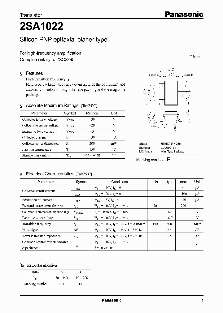 2SA1022_327822.PDF Datasheet