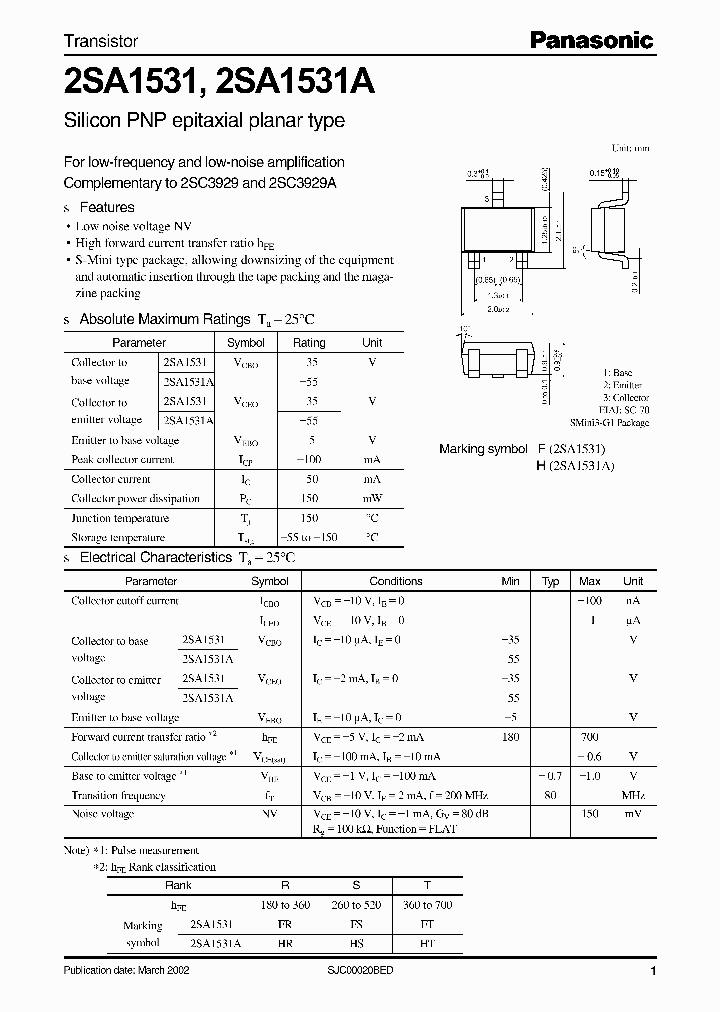 2SA1531_309529.PDF Datasheet