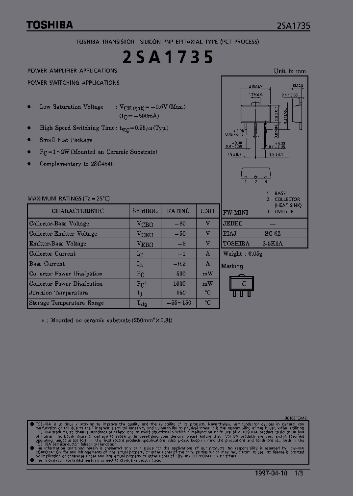 2SA1735_323824.PDF Datasheet