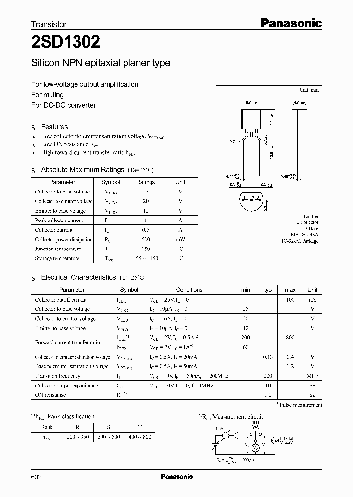 2SD1302_311671.PDF Datasheet