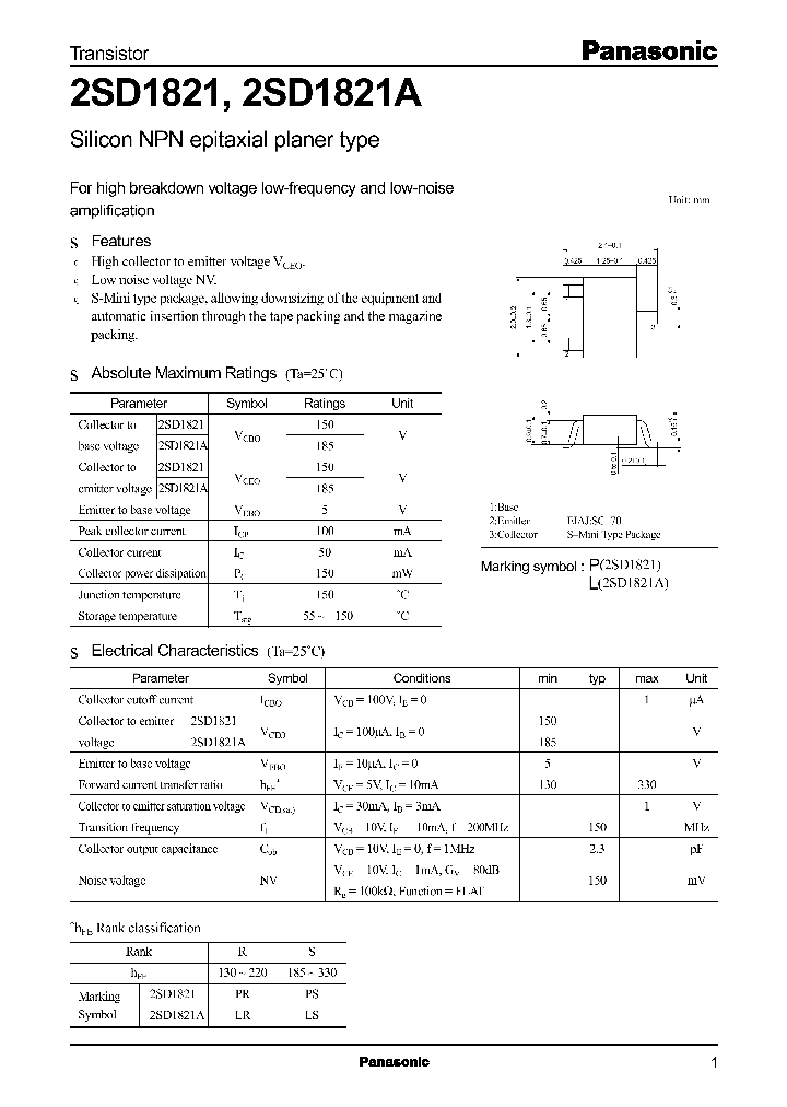 2SD1821A_354405.PDF Datasheet