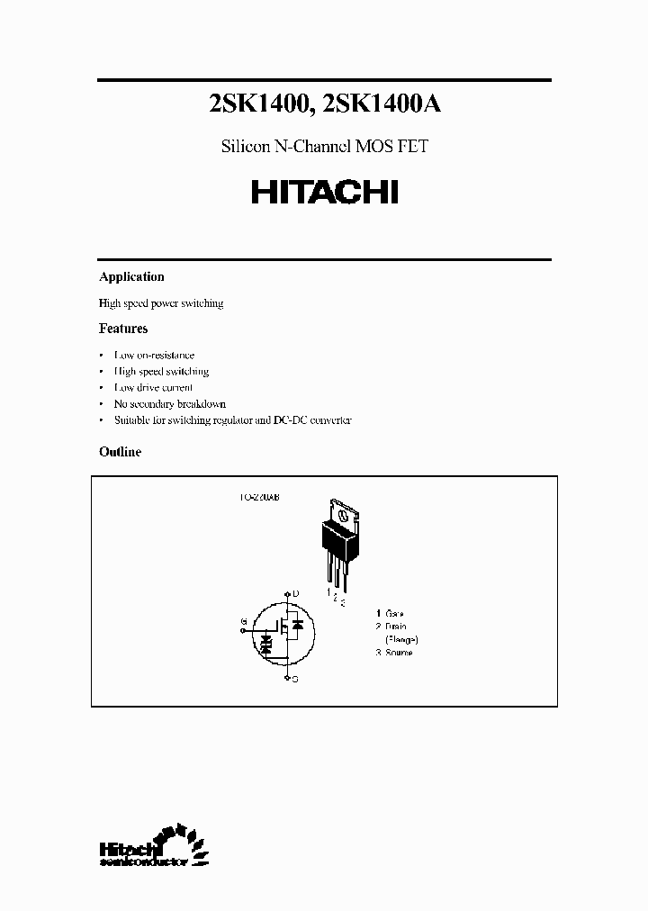 2SK1400_318955.PDF Datasheet