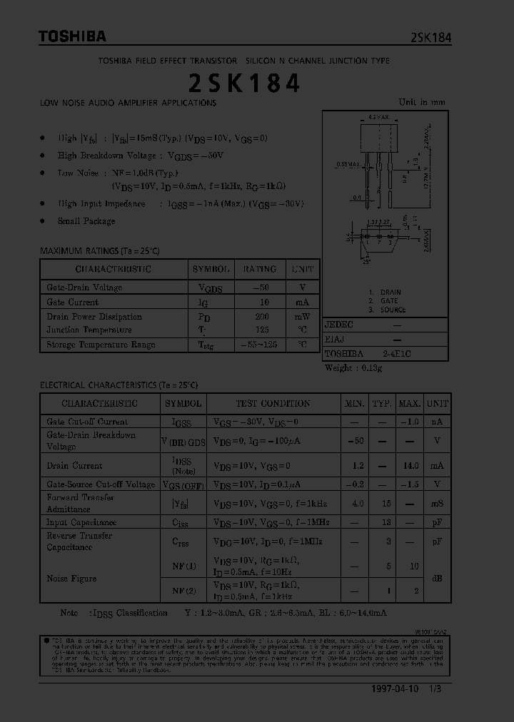 2SK184_192698.PDF Datasheet