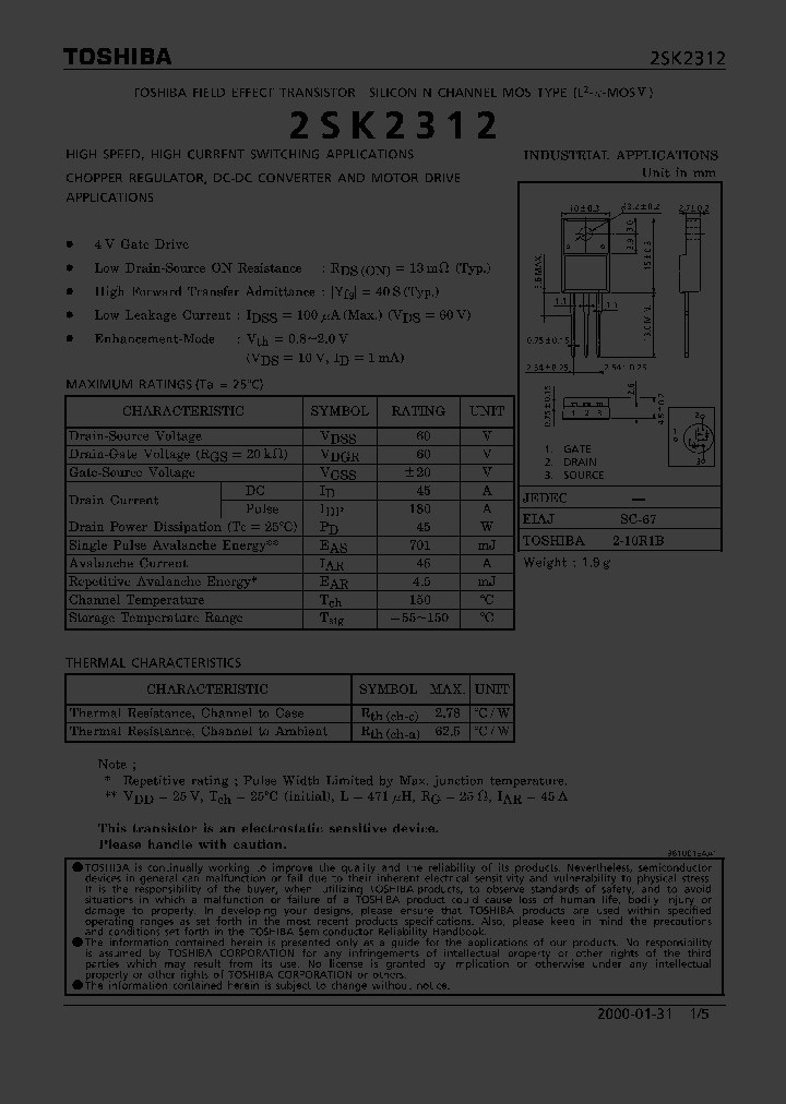 2SK2312_321663.PDF Datasheet