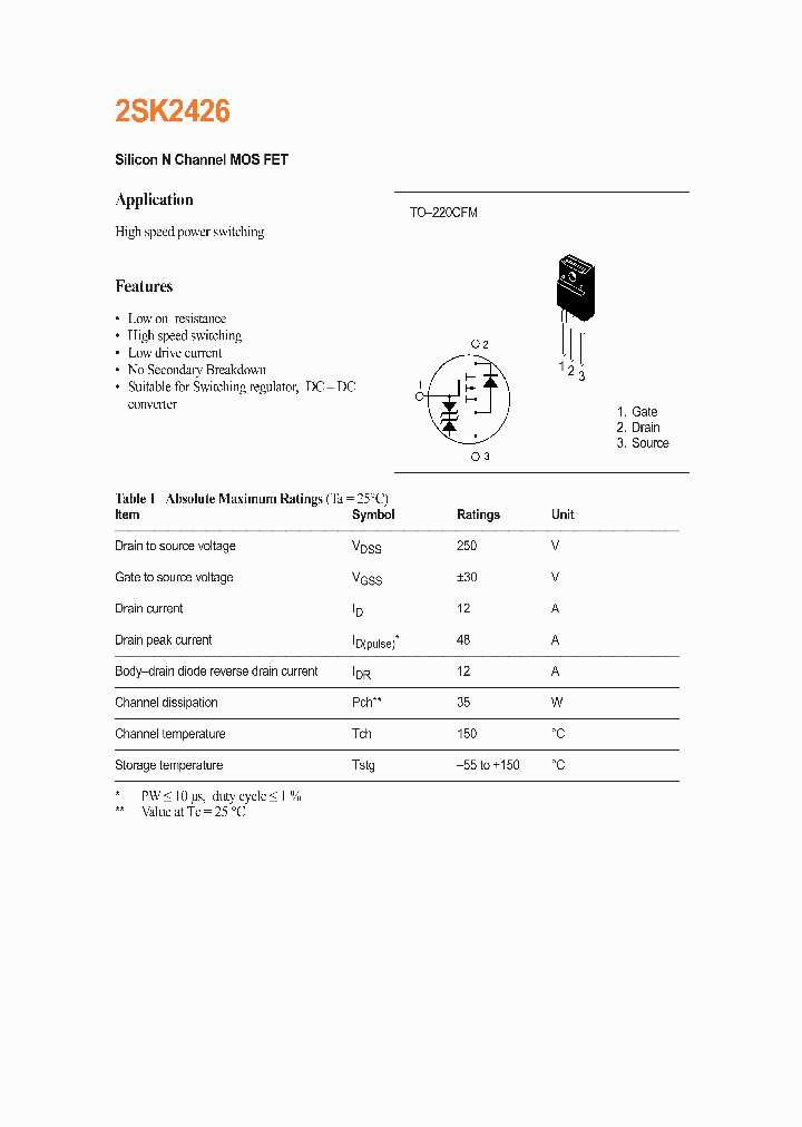 2SK2426_319703.PDF Datasheet