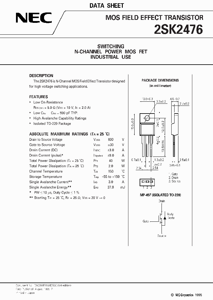 2SK2476_319717.PDF Datasheet